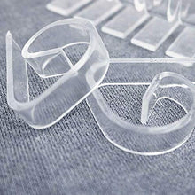Fermatovaglia, fermatovaglia, per tovaglia, fino a 35 mm, in plastica trasparente, 50 pezzi
