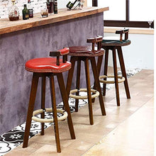 WZX Sgabelli da bancone da Cucina Sedia da Pranzo retrò Sgabello Girevole Sgabello da Bar Sgabello Girevole con Schienale Sedie da Cucina ad Altezza Regolabile