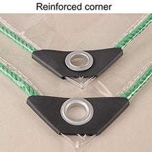 BAIYINNG Telone Telo Copertura, Facile Pulire Resiliente Trasmissione Luce Protezione Ambientale Impermeabile Prova Vento Resistenza Freddo Tenere Caldo PVC Panno Antipioggia, 13 Dimensioni