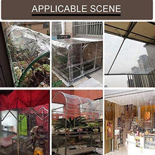 Telo trasparente Telone resistente impermeabile, PVC trasparente impermeabile idratante strappo resistenza metallo asola antiruggine utilizzato for patio esterno, la distanza foro 50 centimetri