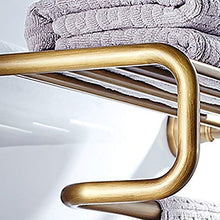 TYXL Bathroom Shelves Portasciugamani Retro Arc Design Ottone Antico 1pz Installazione a Doppia Parete