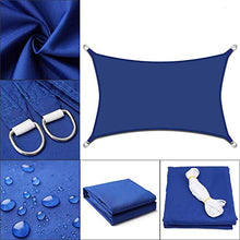 Xhtoe Shade SailsTenda da Sole Vela Impermeabile UV Giardino Patio Tenda da Sole Tenda da Sole Tenda da Sole Riparo Rettangolo QuadratoTendalino Parasole (Size:F; Color:Royal Blue)