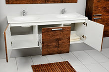 Badset Sycylia Antique Wood Badmöbel Set Badezimmer mit Doppelwaschbecken Badset