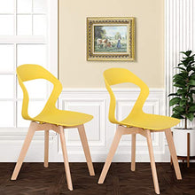 GroBKau, set di 4 sedie semplici e moderne in plastica per soggiorno, sala da pranzo, ufficio, sala riunioni, ristorante, ecc.