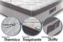 Materasso Singolo a Molle Rigido 80x190 cm - Alto 25 cm, Duro Ortopedico, con Molle Bonnel Biconiche, Tessuto Thermico e Fascia Traspirante - Presidio Medico - Made in Italy - EcoDream