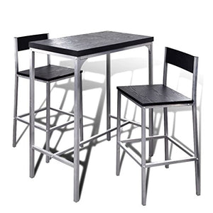 vidaXL Set da Bar Alto Tavolo Sgabelli Cucina da Interno Contatore Colazione