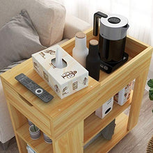 WALNUTA Tavolino tè con Side Angolo di 60 cm di Lunghezza, 30 cm di Larghezza Semplice Piccola Domestica Comodino, Mobile Sofa