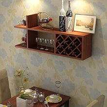 Elegante Semplicità Portabottiglie Portabottiglie in Legno Massiccio - Multiuso - Portabottiglie da Parete Sospeso, HJJ