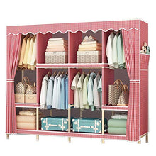 JFFFFWI Guardaroba Semplice Armadio in Legno massello 165 * 165 * 45cm Guardaroba (Colore: C)