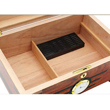 ZYING Di Legno Solido Traspirante igrometro Portatile Cigar Humidor - Cigar Box di stoccaggio con l'igrometro e umidificatore