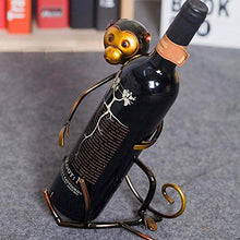 Semplicità Elegante Forma Di Scimmia in Metallo Vino Portabottiglie Home Desktop Portico Decorazione Bar Ristorante Decorazione Retro Vecchio Mestiere Personalità Creativa Bello Ed Elegante, HJJ