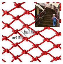WaiMin Rete di protezione for balcone Rete di nylon Rete di sicurezza for bambini Scuola materna Scale Rete anticaduta Rete for decorazione rossa Rete for isolamento esterno for edifici domestici WaiM