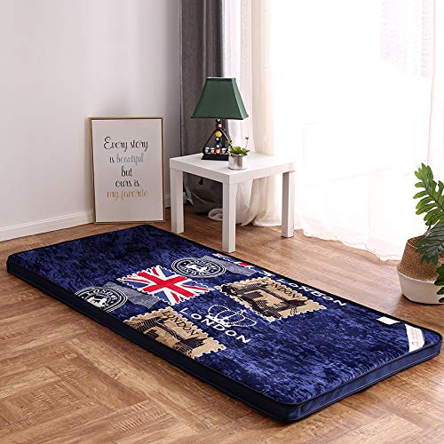 YANKE Materassi Spessi di Tatami materassi Student materassi dormitorio Non Slip futon Pieghevole Materasso-E-1.x2m