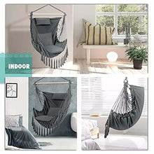 HQSB Appendere A Hammock Sedia Oscillante Sedile Viaggio Campeggio Casa Giardino Adulti Bambini Indoor Sedie A Battente All'aperto con Cuscino E Cuscino