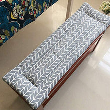 Xpnit - Cuscino per panca da giardino, con cinghie di fissaggio, morbido, antiscivolo, per panca da giardino e terrazza, lavabile, 2 pezzi (120 x 35 cm, A)