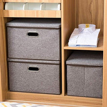Ampia scatola di imbottitura pieghevole in tessuto di cotone in cotone per bambini giocattolo per bambini Organizer maniglie per home armadio cassettiera da camera da letto organizzatori contenitore