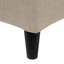 Beliani Fodera per Letto in Tessuto Beige Poliestere Lavabile 180 x 200 cm FITOU