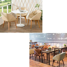WFF Sedia da Ufficio Sedia, Design accerchiato Sedentario Senza Stress in Legno massello Sedia Gambe per la casa Sedia da Pranzo per Il Tempo Libero Sedia da caffè 6 Colori Arredo Bar
