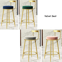 yunyu Sedia Sedia Imbottita in Velluto Sgabello da Bar Moderno per Colazione Bancone Bar Pub Cafeacute Ristorante Cucina e casa Carico Massimo 200 kg, Verde