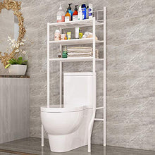 Yangyang Scaffale Bagno Scaffale Bagno e WC, Mobile sopra Toilettes, Ripiani di Lavatrice, Scaffale Salvaspazio con Mensole Organizer, 3 Ripiani, 61cm × 37cm ×151cm, Bianco