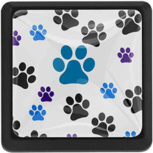 Dog Paw Pomelli per Porta Set di 4 Pomelli per Mobili Manopole per Cassetti Cucina Armadio Vetro