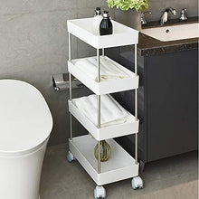 GAL Ragazza Moderno a Quattro Piani in plastica Bianca + Bagno in Alluminio casa Bagno Rack/mensola