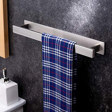 YIGII Portasciugamani da bagno senza trapano per asciugamani, adesivo da parete, in acciaio inox SUS304, 40 cm
