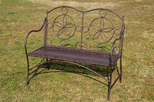 Esclusiva Panca da giardino Cielo, seduta ergonomica, Sella in un nuovo design e molto stabile in metallo