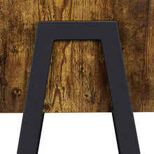 Yaheetech Comodino Camera da Letto Industriale Tavolino Laterale da Divano Tavolino Basso Impilabile Mobile da Divano in Legno e Metallo 46 x 33 x 53 cm