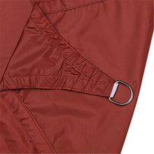 BEDSETS Tenda A Vela Triangolare, HDPE Traspirante, Vela Ombreggiante Triangolare, Tenda da Sole per Esterno,Traspirante per Giardino, Balcone & Terrazza (2.4x2.4x2.4m,Rojo óxido)