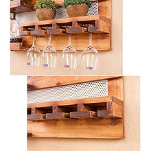 Semplice e Creativo Portabottiglie Semplice e Creativo Portabottiglie Sospeso da Parete Portabottiglie in Legno Portabottiglie Multiuso Semplice e Creativo Decorazione a Parete, PZW