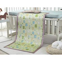 MBY Materassino in bambù, Bambino Bambini Cartone Animato Seta Ghiacciata Doppia Faccia Scuola Materna Pisolino Stuoia Carbonizzato bambù (Size : 80×180cm)