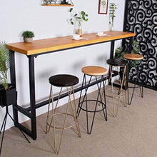 LWW Sgabelli, Sgabelli Retro Sedia da pranzo in legno Designer Kitchen Bar bar di design sgabello in stile industriale,Seatheight45cm