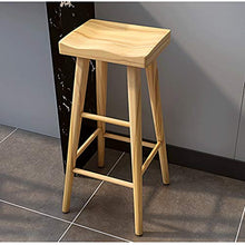 LF- Bar Stool Semplice Log Moderna Bar Chair Casa Bar Stool Tavolo Sgabello, Sgabello Alto, High Chair semplicità (Color : C, Size : 65cm)