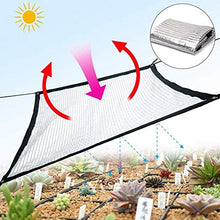 Tela da Vela Riflettente di Alluminio Ombra Net Serra Shade Shade Netto della Vela impianto Copertura della Rete di 2x2m (Color : Silver, Size : 2MX2M)
