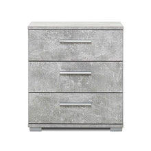 AVANTI TRENDSTORE - Elora - Comodino in legno laminato, disponibile in diversi colori e misure (Grigio, LAP 45x50x34 cm)