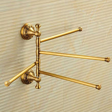 GJJSZ Portasciugamani Girevole in Stile Europeo Portasciugamani Antico per attività Portasciugamani Multi-Shot Accessori per Il Bagno Mensola per Bagno