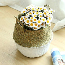 Haude - Cestino in rattan, 16 x 22 x 20 cm, ideale per la casa, il giardino, colore: Rosa grigio