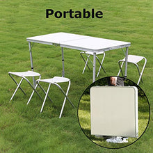 Tavolo Pieghevole da Giardino,Tavolo Tavolino pieghevole Scrivania perfetto come Tavolo da Campeggio fiera casa giardino buffet piedi ferro a valigetta da interno esterno prolunga