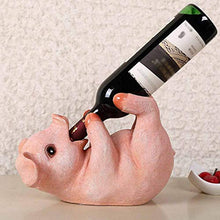 QTWW Simpatico portabottiglie per Vino in Resina creatività Ristorante Hotel Portabottiglie Maiale Ubriaco personalità Salvadanaio Domestico