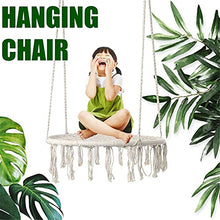 LFLDZ Hammock Chair Kids Hammock Swing, Children Swing Seat Garden Sedia appesa Sedia a Mano in Tessitura a Mano Sedia Altalena, per all'aperto all'Interno