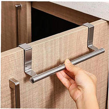 2 pack asciugamani Organizzatore Rack, sopra il tovagliolo porta rotaia in acciaio inox supporto del tovagliolo, per cucine e bagni con Anti-Slip Scratch-Protezione Stripe