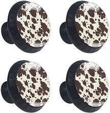 Big Cow Fur Pomelli per Porta Set di 4 Pomelli per Mobili Manopole per Cassetti Cucina Armadio Vetro