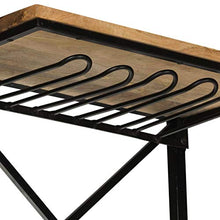 vidaXL Cantinetta Vini a Trattore Giallo 49x31x170cm Massello di Mango