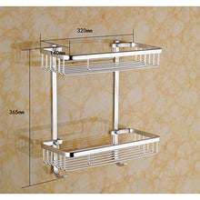 AGGF Mensole per Doccia da Bagno Mensole per Bagno quadrate in Alluminio Quartetto Supporto da Parete per WC Accessori da Bagno