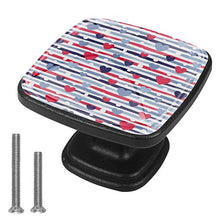Hearts stripes and dots Pomelli per Porta Set di 4 Pomelli per Mobili Manopole per Cassetti Cucina Armadio Vetro