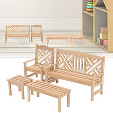 Dollhouse Toy Vivid Image Outdoor Dollhouse Decor, Dollhouse House Tavoli Sedie, Regalo da Collezione Kids per 1:12 Doll House(Mini Outdoor Garden)