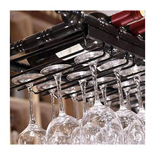 MFLASMF Creative Hanging Display Rack,Bar Wine Glass Rack, Wine Rack, Hanging Bar Wine Glass Rack, Upside Down Iron Shelf (Color : Gold, Size : 120 * 30cm)