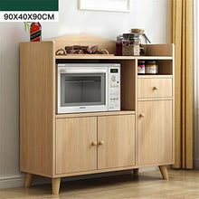 AWYJ Credenza Governo di immagazzinaggio Credenza Buffet Che Serve Governo di immagazzinaggio Ingresso Cucina Sala Console con Porte Tavolo Console (Color : Wood, Size : 90x40x90cm)