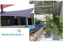 Tende da sole Crema solare Ombra Panno serra spessa ombra netto resistente ai raggi UV solare netto robusto durevole Setup Leggero Facile Nero (Dimensioni: 3x8m) Dimensione: 5 × 10m ( Size : 3X8M )